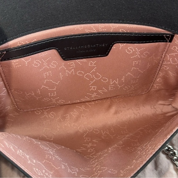 NEW STELLA MCCARTNEY MINI CROSSBODY ALL OVER CRYSTAL HOT FIX BLACK NWT! - Picture 10 of 12